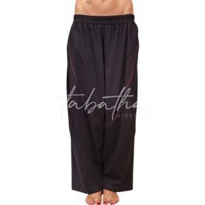 PANTALONE VISCOSA MORBIDO CON TASCHE-PASSANTI-ELASTICO E ARRICCIATURA ALLA CAVIGLIA MERO TAGLIA UNIA NOBLESSE OBLIGE -PROVOCATION MILANO-