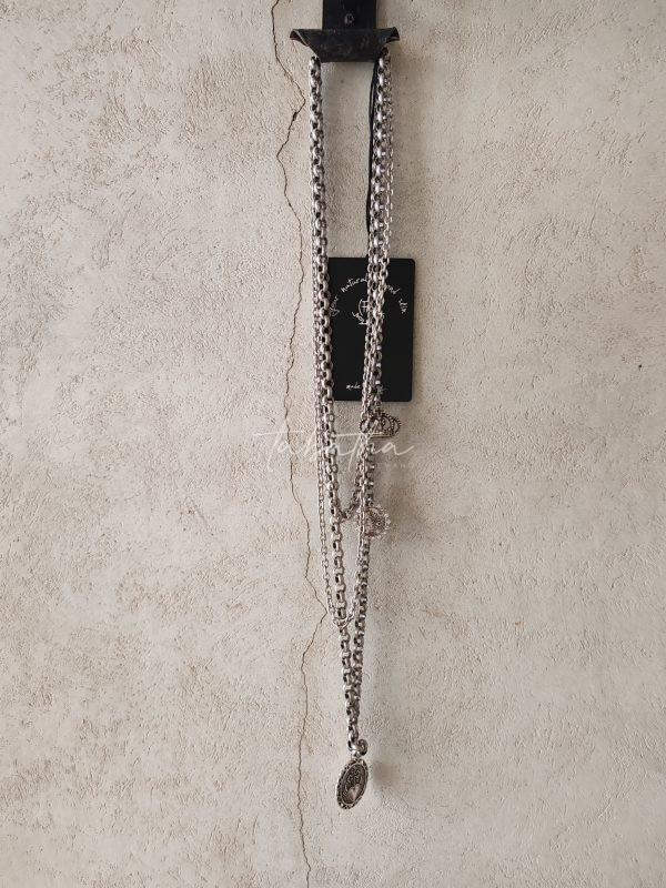 COLLANA 3 FILI CON CIONDOLO -PROVOCATION MILANO ACCESSORI-