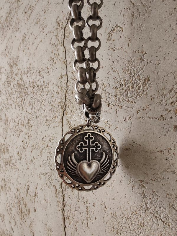 COLLANA 3 FILI CON CIONDOLO -PROVOCATION MILANO ACCESSORI- - immagine 2