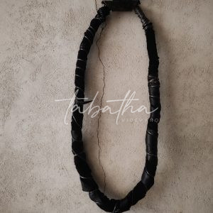 COLLANA COTONE/PELLE CON FERRETTO MODULABILE -PROVOCATION MILANO ACCESSORI-