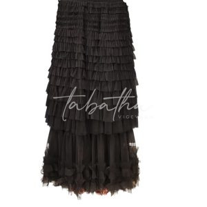 GONNA TULLE MULTISTRATO LUNGA TAGLIA UNICA NERA NOBLESSE OBLIGE -PROVOCATION MILANO-