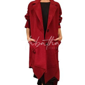 CAPPOTTO VISCOSA/LANA CON TASCHE E INSERTI PATCH VESTIBLITA' TAGLIA UNICA -PROVOCATION MILANO-
