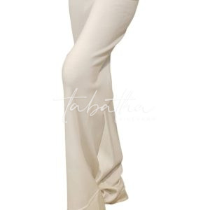 OUTLET- PANTALONE VISCOSA A TUBO CON ELASTICO COLOR BURRO TAGLIA UNICA -PROVOCATION MILANO-