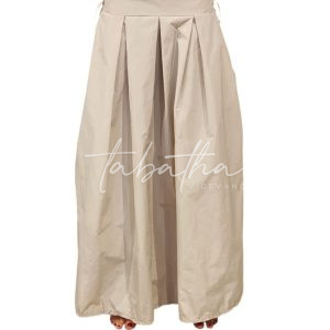 GONNA TAFFETA' A PALLONCINO CON ELASTICO E TASCHE COLOR CHAMPAGNE TAGLIA UNICA NOBLESSE OBLIGE -PROVOCATION MILANO-