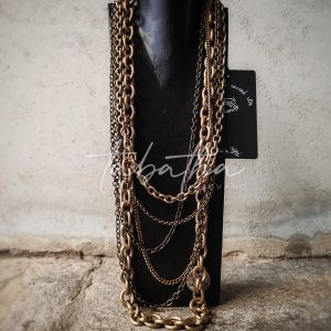 COLLANA MULTICATENA -PROVOCATION MILANO ACCESSORI-