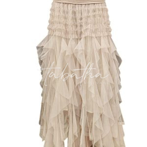 GONNA TULLE PETALI BEIGE TAGLIA UNICA NOBLESSE OBLIGE -PROVOCATION MILANO-