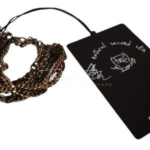 BRACCIALE CATENE COLOR BRONZO - PROVOCATION MILANO ACCESSORI -