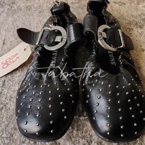 OUTLET: BALLERINA A.S.98 PELLE CON BORCHIE