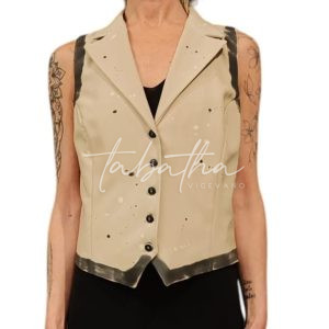 OUTLET: GILET DIPINTO TAGLIA L-PROVOCATION MILANO-