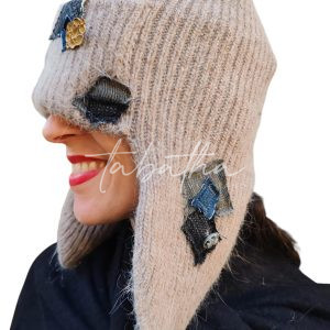 CUFFIA PATCH LANA/VISCOSA TAGLIA UNICA -PROVOCATION MILANO-