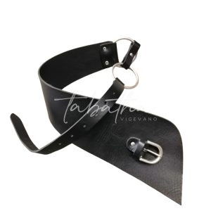 CINTURA PELLE CON CERCHI -PROVOCATION MILANO ACCESSORI-