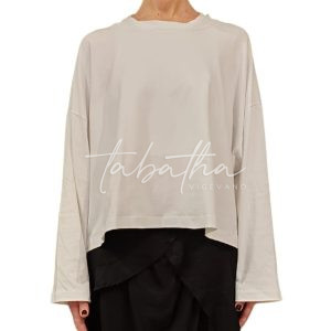 MAGLIA COTONE FORMA A SCATOLA MANICA AMPIA GIROCOLLO YOU MUST HAVE -PROVOCATION MILANO-