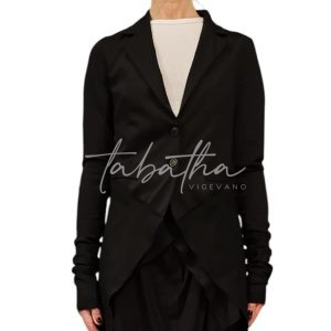 GIACCA FRAC COTONE CON BOTTONI NERA NOBLESSE OBLIGE-PROVOCATION MILANO-