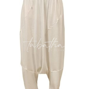 PANTALONE VISCOSA CAVALLO BASSO CON ELASTCO IN VITA TAGLIA UNICA BURRO NOBLESSE OBLIGE-PROVOCATION MILANO-