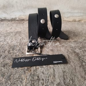 CINTURA PELLE CON MAXI BORCHIE NOBLESSE OBLIGE-PROVOCATION MILANO-