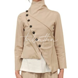 GIACCA COTONE STRETCH CHIUSURA BOTTONI DIAGONALE NOBLESSE OBLIGE-PROVOCATION MILANO-