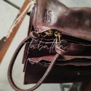 BORSA-TRACOLLA PELLE A.S.98 5 SCOMPARTI