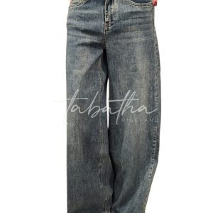 JEANS A PALAZZO ELASTICIZZATO 5 TASCHE NOBLESSE OBLIGE -PROVOCATION MILANO-