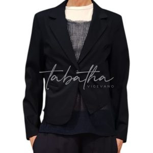 GIACCA CORTA ASIMMETRICA COTONE CON BOTTONE NOBLESSE OBLIGE -PROVOCATION MILANO-