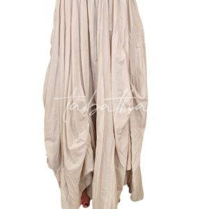 GONNA 100% COTONE CON DRAPPEGGIO ED ELASTICO IN VITA TAGLIA UNICA NOBLESSE OBLIGE - PROVOCATION MILANO -