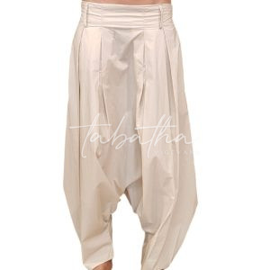 PANTALONE 100% COTONE CAVALLO BASSO CON PENCE -TASCHE-ELASTICO RETRO E PASSANTI TAGLIA UNICANOBLESSE OBLIGE -PROVOCATION MILANO-