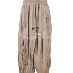 PANTALONE 100% COTONE LIGHT CAVALLO BASSO MODELLO ALADIN CON ELASTICO TAGLIA UNICA NOBLESSE OBLIGE - PROVOCATION MILANO -