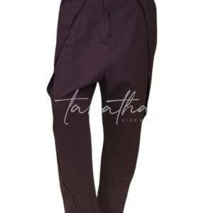 PANTALONE 90% COTONE CON ALI CAVALLO BASSO -ZIP E BOTTONE COLOR POURPLE TAGLIA S- PROVOCATION MILANO -