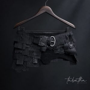 CINTURA ALTA PELLE NERA PROVOCATION MILANO