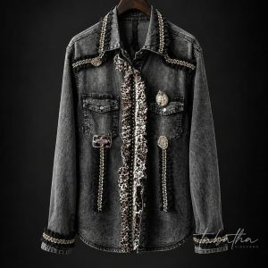 CAMICIA JEANS ELASTICIZZATA CUSTOMIZZATA PROVOCATION MILANO