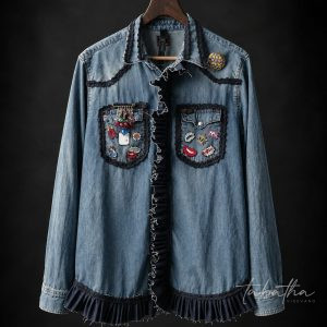 CAMICIA JEANS CUSTOMIZZATA PROVOCATION MILANO