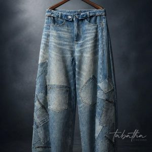 JEANS PATCH GAMBA LARGA PROVOCATION MILANO