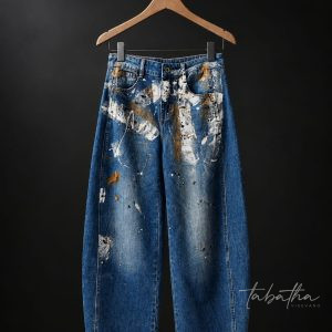 JEANS FORMA OVETTO DIPINTO PROVOCATION MILANO