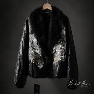 GIUBBOTTO BOMBER DIPINTO PROVOCATION MILANO