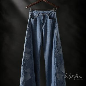 JEANS A PALAZZO PATCH PROVOCATION MILANO