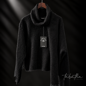 MAGLIONE VISCOSA-LANA CON SCIARPA PROVOCATION MILANO